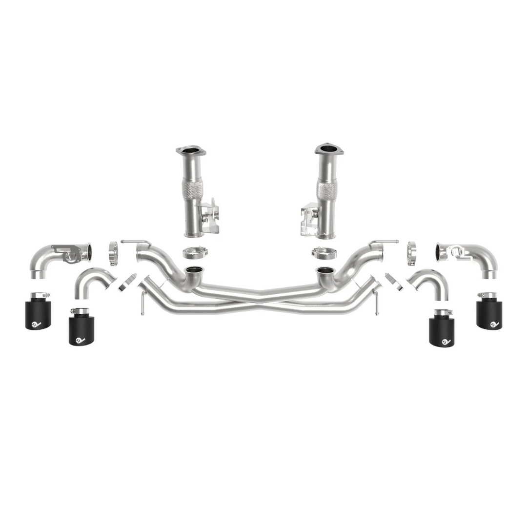 aFe C8 Base Corvette Stingray MACH Force-XP 3" to 2-1/2" 304SS Cat Back Exhaust System w/o Muffler5