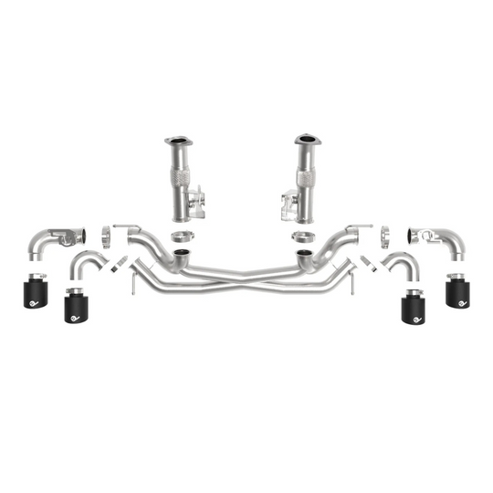 aFe C8 Base Corvette Stingray MACH Force-XP 3" to 2-1/2" 304SS Cat Back Exhaust System w/o Muffler5