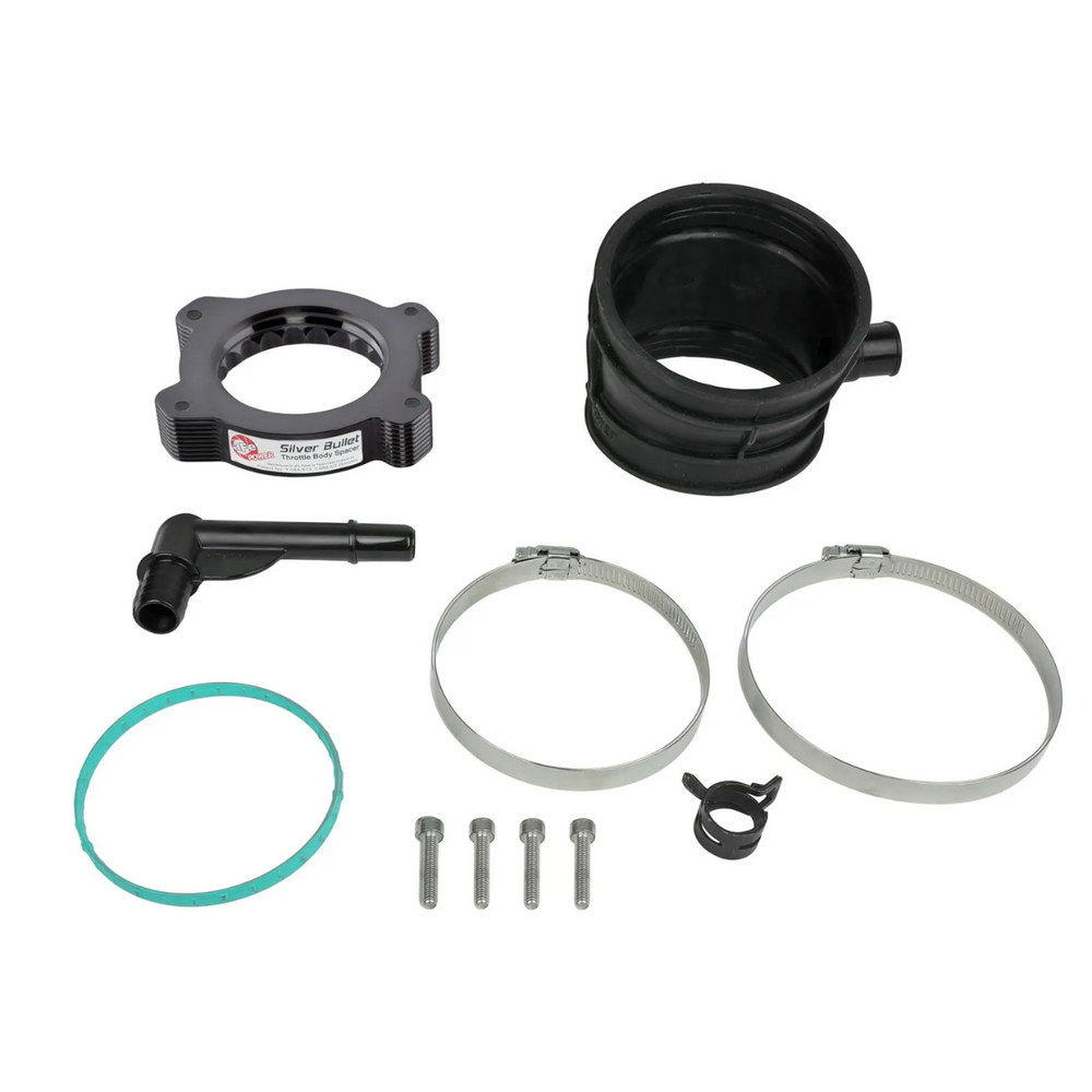 aFe C8 Corvette Stingray Silver Bullet Aluminum Throttle Body Spacer for Factory Intake1