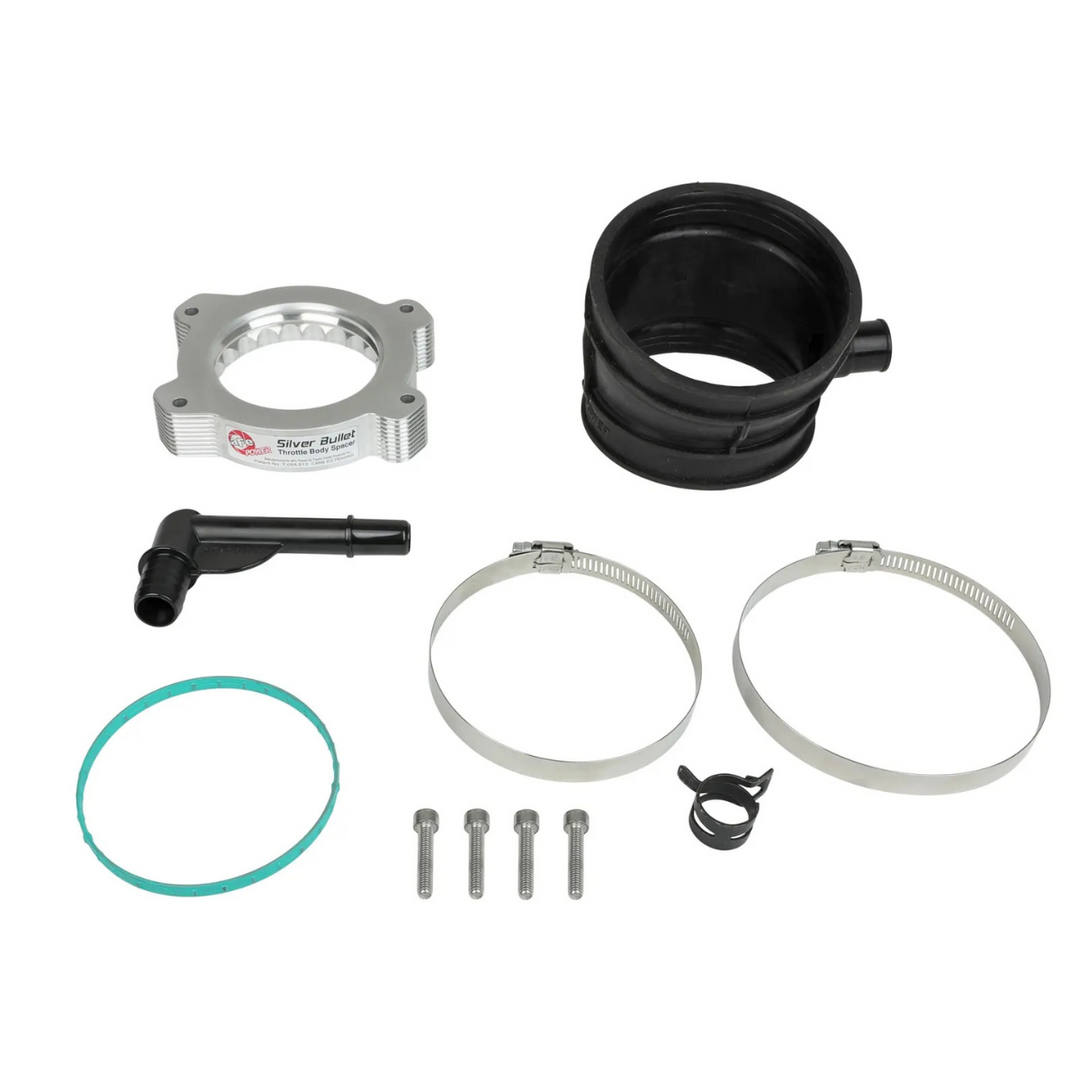 aFe C8 Corvette Stingray Silver Bullet Aluminum Throttle Body Spacer for Factory Intake5