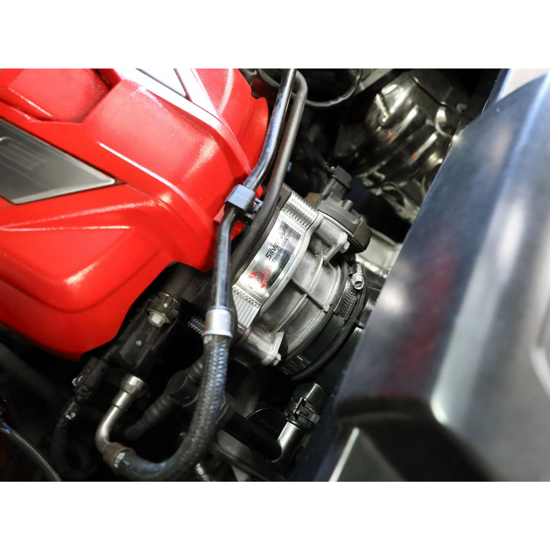 aFe C8 Corvette Stingray Silver Bullet Aluminum Throttle Body Spacer for Factory Intake6