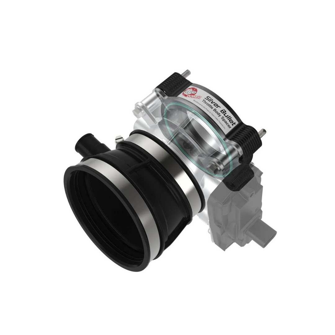 aFe C8 Corvette Stingray Silver Bullet Aluminum Throttle Body Spacer for aFe Intake Only