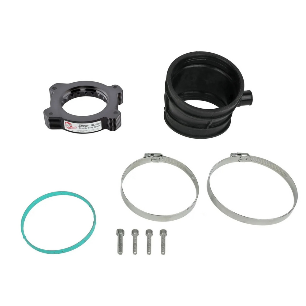 aFe C8 Corvette Stingray Silver Bullet Aluminum Throttle Body Spacer for aFe Intake Only1