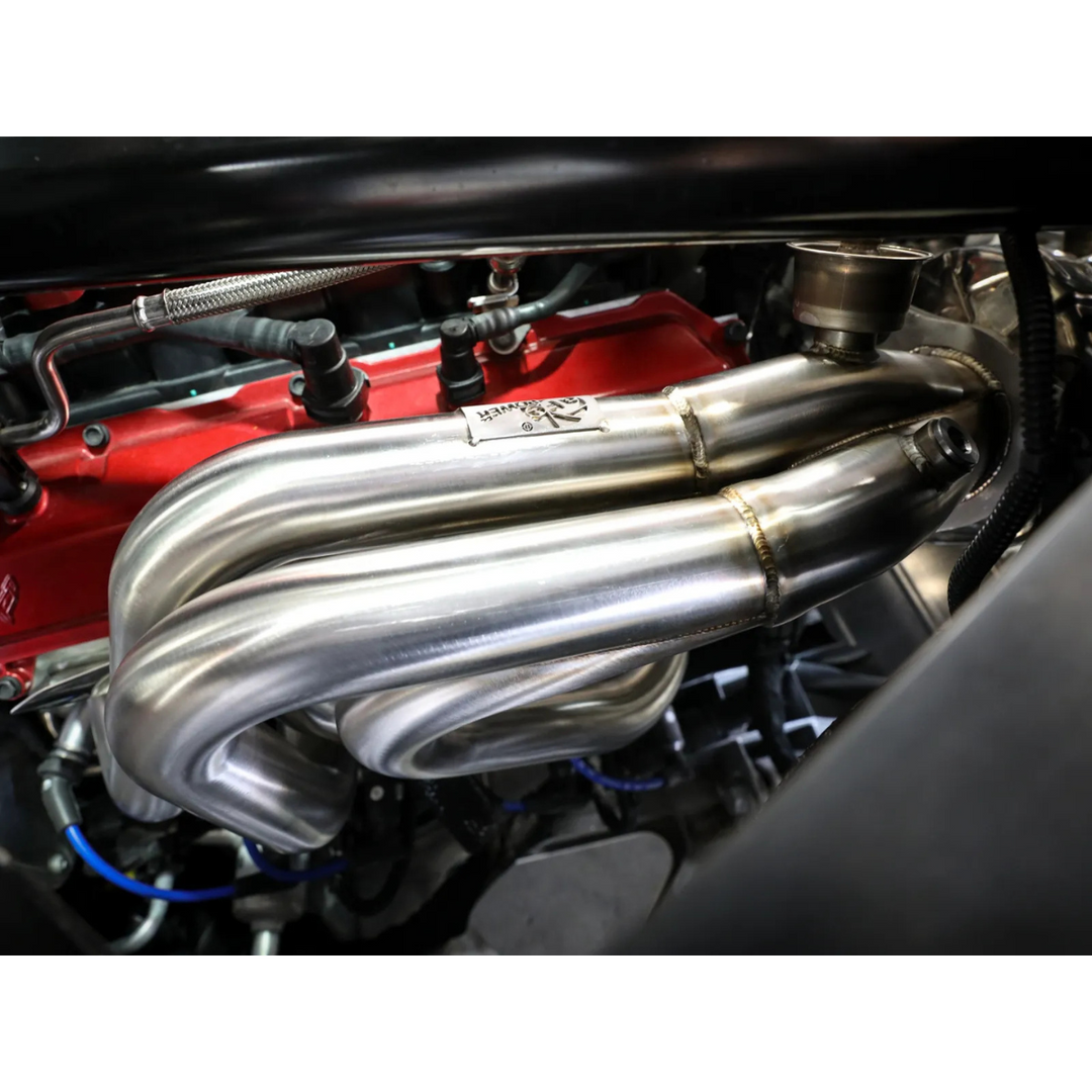 aFe C8 Corvette Stingray Twisted Steel 304 Stainless Steel Long Tube Header1