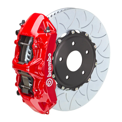 Brembo C8 Corvette Stingray GT BBK - 6 Piston Cast 2-Piece Calipers (350x34 2pc Slotted Type3 Rotors) - Front