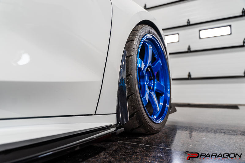 Paragon Performance C8 Corvette Stingray Extended Splash Guards - Carbon Flash 