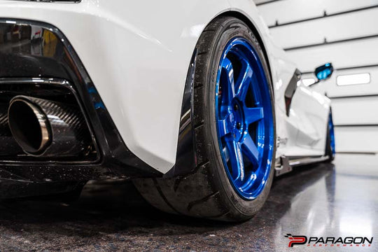 Paragon Performance C8 Corvette Stingray Extended Splash Guards - Carbon Flash 