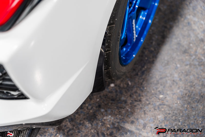 Paragon Performance C8 Corvette Stingray Extended Splash Guards - Carbon Flash 