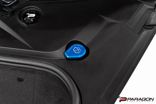 Paragon Performance C8 Corvette Stingray Billet Washer Fluid Cap