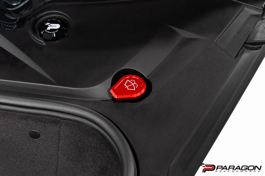 Paragon Performance C8 Corvette Stingray Billet Washer Fluid Cap