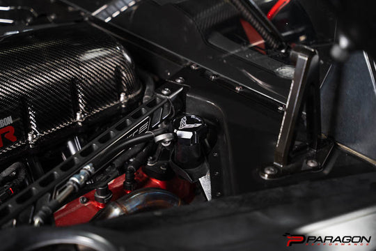 Paragon Performance C8 Corvette Stingray Flag Billet Oil Cap Cover - Black, Blue, or Red