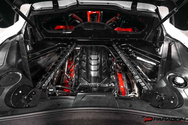 Paragon Performance C8 Corvette Stingray Carbon Fiber Rear Strut Tower Covers