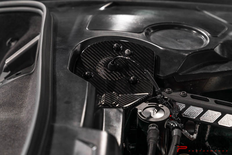 Paragon Performance C8 Corvette Stingray Carbon Fiber Rear Strut Tower Covers