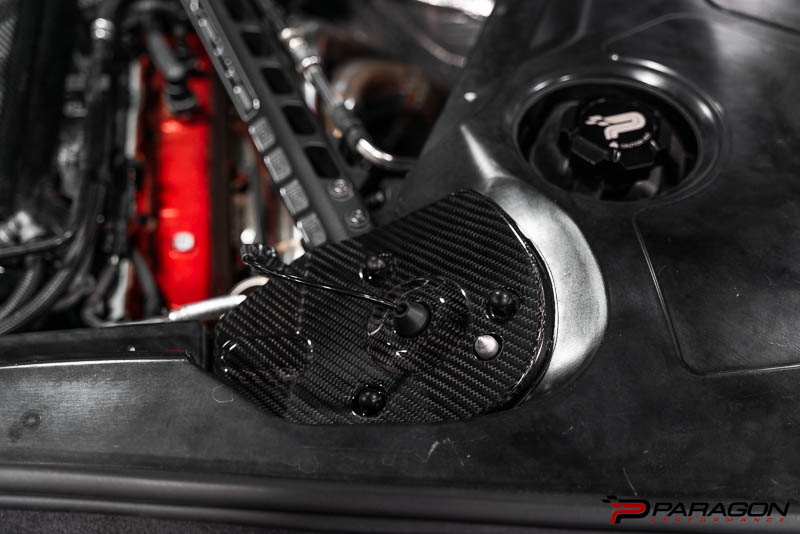 Paragon Performance C8 Corvette Stingray Carbon Fiber Rear Strut Tower Covers